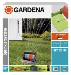 Gardena Verzonken Zwenksproeier OS 140 Complete Set