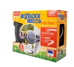 Hozelock Flowmax Auto Reel Wandslangbox + 30 M Slang -Haxo Winkel 5010646057783 2
