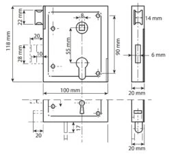 DX Poortslot BB Met Dagschoot