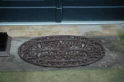 Esschert Deurmat Gietijzer Ovaal -Haxo Winkel LH47 43