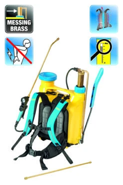 Gloria Pro 1800 - 18 Liter Kunststof + Messing Verlengstuk 50 Cm -Haxo Winkel Pro1800 Composing