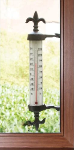 Esschert Thermometer Kozijn Gietijzer -Haxo Winkel TH84 01 1