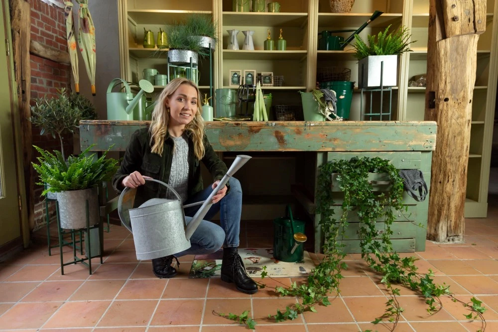 Esschert Gieter Oud Zink XL Lange Hals 2 Esschert Gieter Oud Zink XL Lange Hals - Afbeelding 2