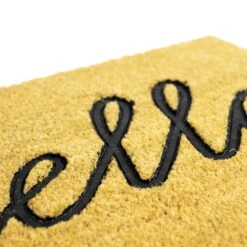 Deurmat Rubber Met Kokos Hello 39 X 60 Cm -Haxo Winkel deurmat hallo 3